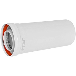 STOUT SCR-8610-000250 STOUT Удлинитель дымохода конденсац. коакс. D60(п-м)/100(п-м), L250