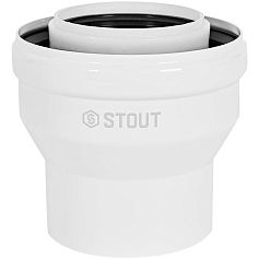 STOUT SCR-8012-000001 STOUT Адаптер соединительный конденсац. переход с D60(п)/100(п) на D80(м)/125(м)