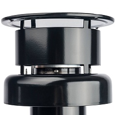 STOUT  Элемент дымохода  DN80/100 к-т  адаптер вертикальный утепленный, 584 мм, финальный участок