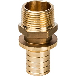 STOUT  Переходник с наружной резьбой 32xR 1" для труб из сшитого полиэтилена аксиальный