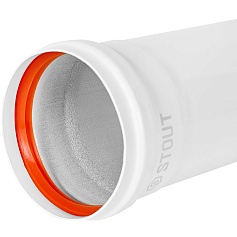 STOUT SCR-0080-000250 STOUT Удлинитель дымохода традиц. D80(п-м), L250