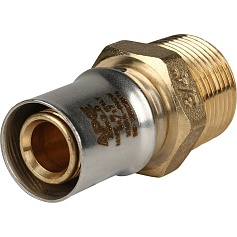 STOUT   Переходник с наружной резьбой 3/4"х20 для металлопластиковых труб прессовой