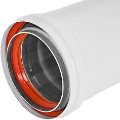 STOUT SCR-0080-821500 STOUT Удлинитель дымохода утепленный традиц. D80(п-м), L1500 (газоход до 185 градусов)