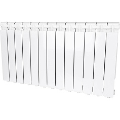 STOUT  Bravo 500 13 секций радиатор алюминиевый боковое подключение RAL9010