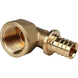 STOUT  Угольник-переходник с внутренней резьбой 25xG 1" для труб из сшитого полиэтилена аксиальный