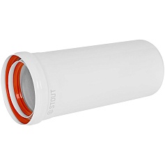 STOUT SCR-0080-820250 STOUT Удлинитель дымохода утепленный традиц. D80(п-м), L250 (газоход до 185 градусов)