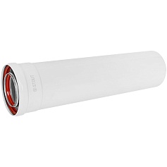 STOUT SCR-8125-000500 STOUT Удлинитель дымохода традиц. коакс. D80(п-м)/125(п-м), L500