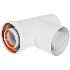 STOUT SCR-6010-000022 STOUT Ревизионный элемент Т-образный традиц. коакс. D60(п-м)/100(п-м) с заглушкой