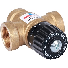 STOUT  Термостатический смесительный клапан для систем отопления и ГВС 3/4   ВР   20-43°С KV 1,6