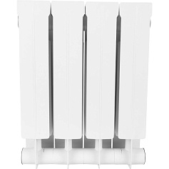 STOUT  STYLE 350 4 секции радиатор биметаллический боковое подключение (белый RAL 9010)