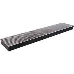 STOUT  Конвектор внутрипольный SCN 80.300.1400 (Решётка роликовая, анодированный алюминий)