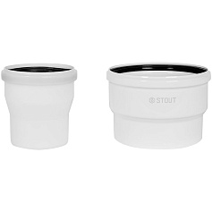 STOUT SCR-1116-000001 STOUT Адаптер соединительный конденсац. переход с D100(п)/150(п) на D110(м)/160(м)