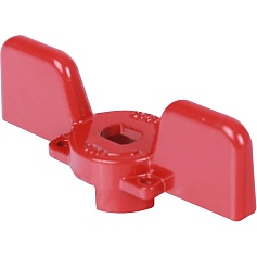 STOUT  Ручка-бабочка для шарового крана STOUT 1/2"-3/4" (Красная)