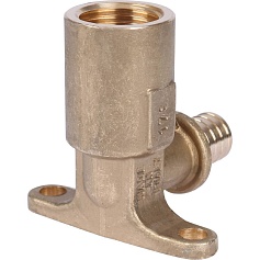 STOUT  Угольник настенный с длинным нарезным патрубком 16-Rp 1/2"