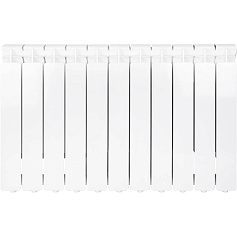 STOUT  Bravo 500 11 секций радиатор алюминиевый боковое подключение RAL9010