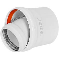 STOUT SCR-8610-000001 STOUT Адаптер подключения к котлу конденсац. D60(м)/100(м)