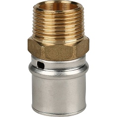 STOUT   Переходник с наружной резьбой 3/4"х26 для металлопластиковых труб прессовой