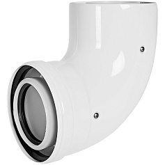 STOUT SCR-8012-000090 STOUT Отвод 90° конденсац. коакс. D80(п-м)/125(п-м)
