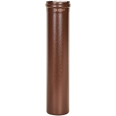 STOUT SCR-6010-700500 STOUT Удлинитель дымохода традиц. коакс. D60(п-м)/100(п-м), L500, КОРИЧНЕВЫЙ