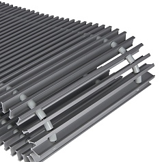 STOUT SCG-1100-0024220 STOUT Решётка роликовая для конвектора, ширина 240, длина 2200 (анодированный алюминий)