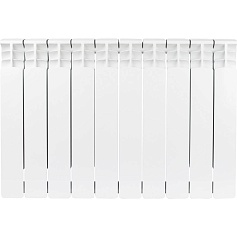 STOUT  Space 500 10 секций радиатор биметаллический боковое подключение RAL9016