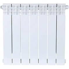 STOUT  Space 500 7 секций радиатор биметаллический нижнее правое подключение RAL9016