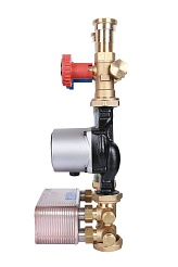 STOUT SDG-0038 Насосная группа с теплообменником 18 пластин, без насоса в теплоизоляции