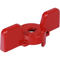 STOUT  Ручка-бабочка для шарового крана STOUT 1"- 1 1/4" (Красная)