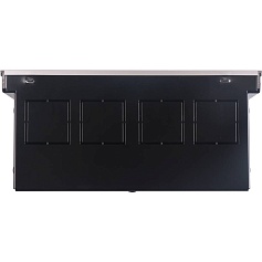 STOUT  Конвектор внутрипольный SCQ 75.240.800 (Решётка роликовая, анодированный алюминий)