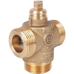 STOUT  Компактный 3-Ходовой зональный клапан, сервопривод 230V, с кабелем 1м., НР 1"