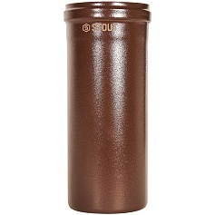 STOUT SCR-8610-700250 STOUT Удлинитель дымохода конденсац. коакс. D60(п-м)/100(п-м), L250, КОРИЧНЕВЫЙ