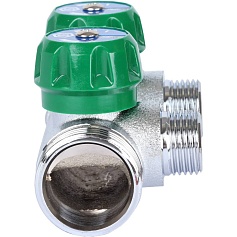 STOUT  SMB-6849-011202 STOUT Коллектор регулирующий 1", 2 отвода 1/2" плоское уплотнение