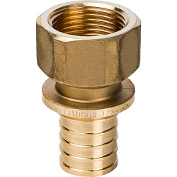 STOUT  Переходник с внутренней резьбой 32xG 1" для труб из сшитого полиэтилена аксиальный