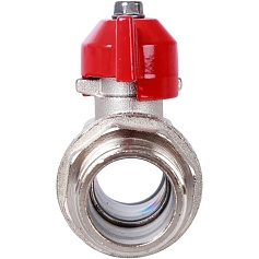 STOUT  Кран шаровой стандартнопроходной, ВР/НР, ручка бабочка 3/4" (красная ручка)