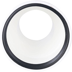 STOUT Элемент дымохода конденсац.адаптер увелич. DN60/80  134 мм м/п 