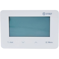 STOUT  Беспроводной комнатный двухпозиционный регулятор ST-293v2, белый