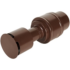 STOUT SCR-8610-800021 STOUT Оголовок вертикальный с ветрозащитой конденсац. коакс. D60(п)/100(п) КОРИЧНЕВЫЙ узкий