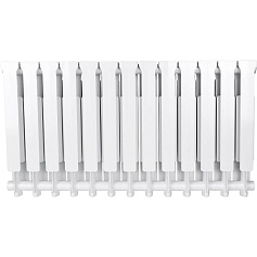 STOUT  Bravo 500 13 секций радиатор алюминиевый боковое подключение RAL9010