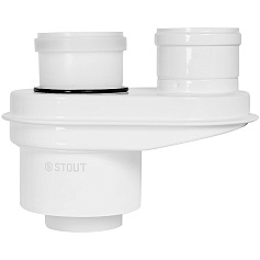 STOUT SCR-8012-250001 STOUT Адаптер моноблочный для перех. на двухтрубную систему конденсац. c D80(п)/125(п) на D80(м)/80(м)