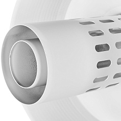 STOUT SCR-6010-800003 STOUT Оголовок вертикальный с ветрозащитой традиц. коакс. D60(п)/100(п) БЕЛЫЙ широкий