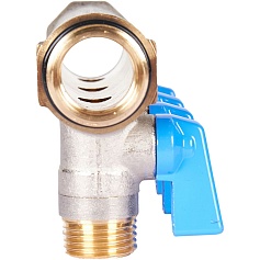 STOUT SMB 6211 341204 STOUT Коллектор с шаровыми кранами 3/4", 4 отвода 1/2" (синие ручки)