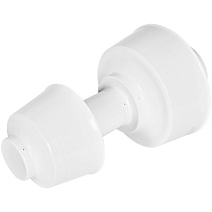 STOUT SCR-8012-800002 STOUT Оголовок вертикальный с ветрозащитой конденсац. коакс. D80(п)/125(п) БЕЛЫЙ широкий