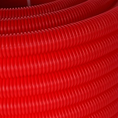 STOUT SPG-0002-503525 STOUT Труба гофрированная ПНД, цвет красный, наружным диаметром 35 мм для труб диаметром 25 мм