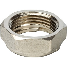 STOUT  Разъемное соединение с плоским уплотнением и обратным клапаном, никелированное 3/4"