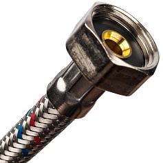 STOUT SHF-НВ Гибкая подводка для воды  НР 3/8 х ВР 1/2,  длина 600 мм