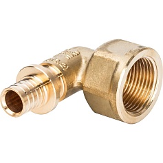 STOUT  Угольник-переходник с внутренней резьбой 16xG 3/4" для труб из сшитого полиэтилена аксиальный