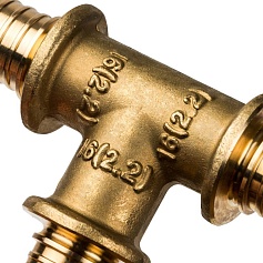 STOUT  Тройник равнопроходный 16x16x16 для труб из сшитого полиэтилена аксиальный