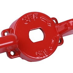 STOUT  Ручка-бабочка для шарового крана STOUT 1"- 1 1/4" (Красная)