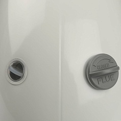 STOUT  Элемент дымохода DN60/100 адаптер для котла угловой 90° коаксиальный (совместимый с Baxi,Viessmann)