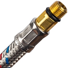 STOUT SHF-1018 Гибкая подводка для воды  M 10 (18мм) х ВР 1/2,  длина 400 мм